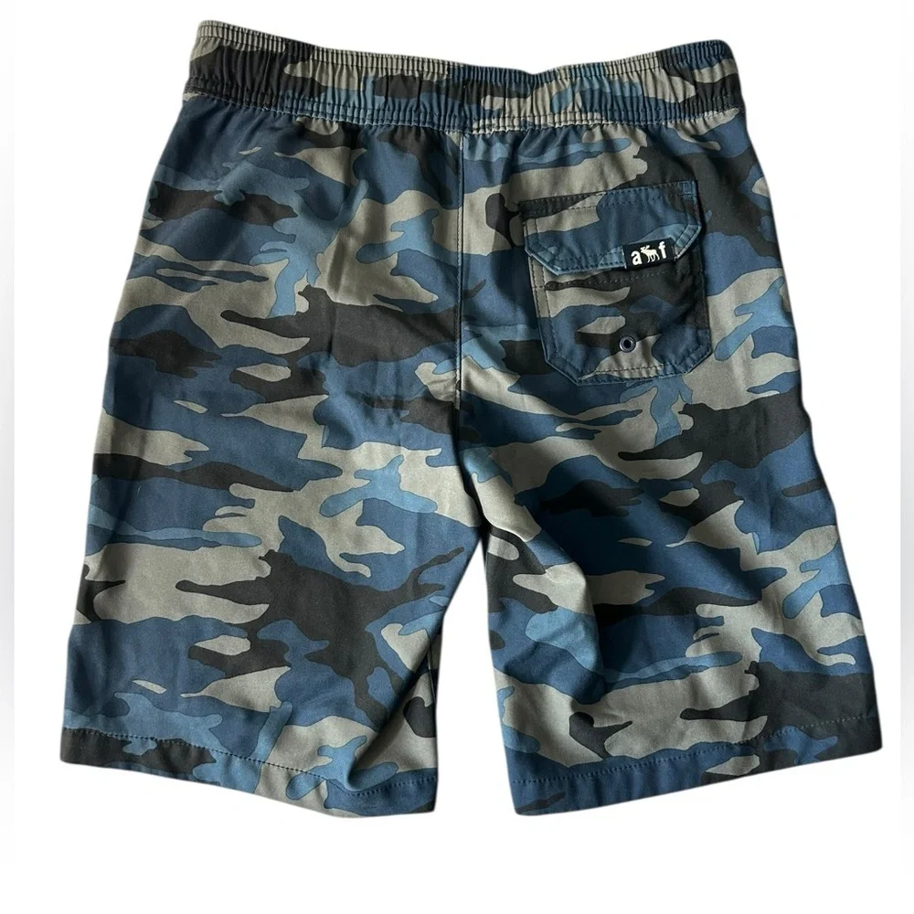Abercrombie kids pool to play swim trunks athleisure shorts boys 9/10